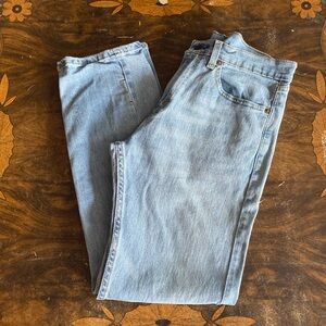 Levi’s 505 Jeans Men 31x30 Light Blue Wash Cowboy Western Classic